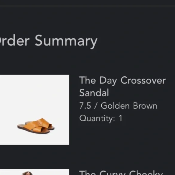 Everlane Day Crossover Sandals in Golden Brown - Picture 7 of 8
